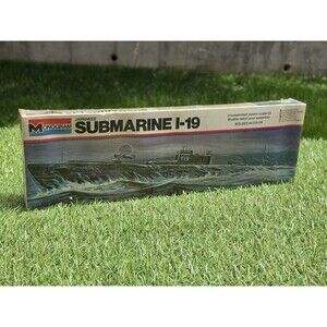 Vintage Monogram Japanese Submarine I-19 Model Kit #3103 New Sealed  15.5" Long